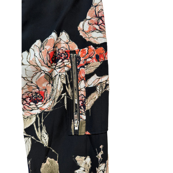 Sanctuary Anthropologie Floral Zip Front Bomber Jacket size Small - Picture 4 of 6